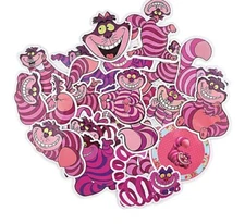 Cheshire Cat Themed Lot of 20 Assorted Sticker Decals