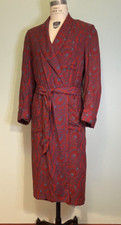 VTG 60s Paisley Robe Lewis Thos. Saltz Washington Viyella Fabric