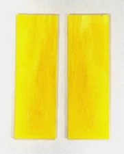 2 Pcs Of JUMA GEM YELLOW  GUN / KNIFE Handle Blanks Scales (5.9x2x.312) 5/16"