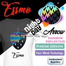 Arrow Reflective Heat Transfer Vinyl HTV T-Shirt 20" Wide Iron Heat Press RR18