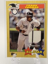 2022 Topps Baseball Series 2 Frank Thomas All Star 1987 Jersey Relic White Sox