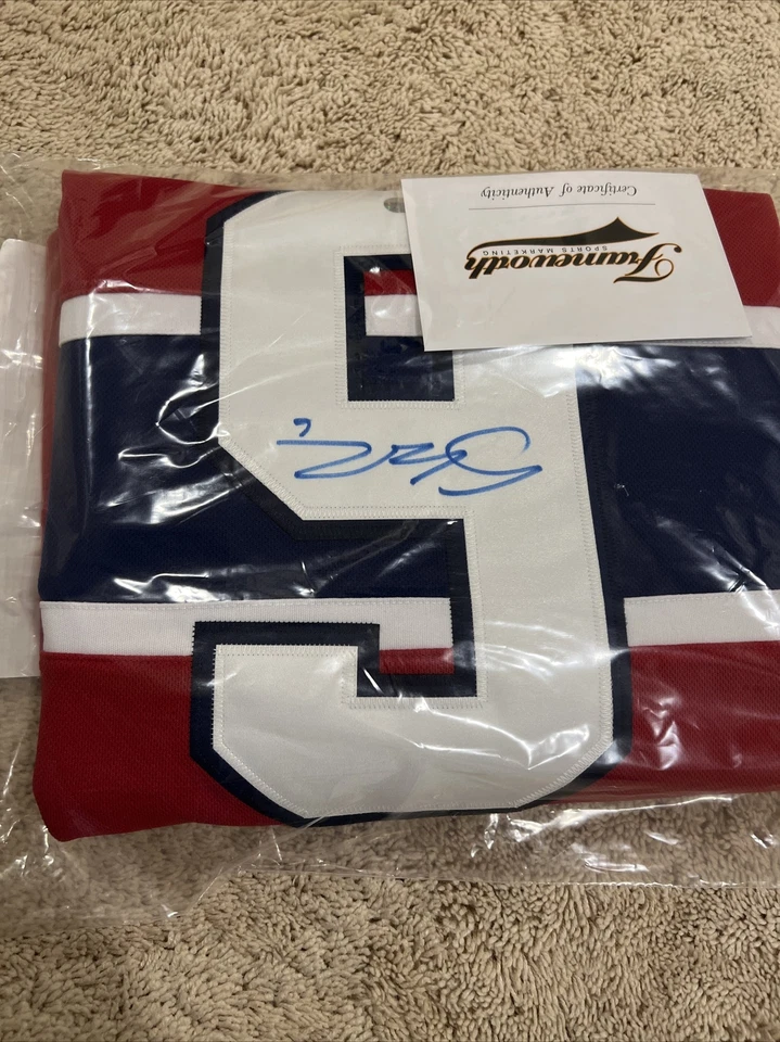 Футболка канадская Shea Weber с автографом красная профессиональная Adidas 2020 с сертификатом подлинности - Изображение 3 из 4