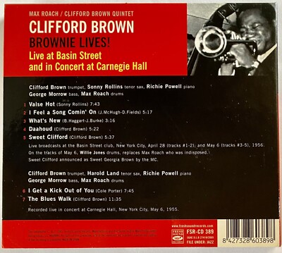 Clifford Brown - Brownie Lives! - Live And In Concert
