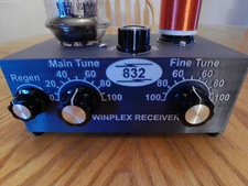 SCHEMATIC ONLY  832 VHF PENTODE REGENERATIVE RECEIVER (1700 KHZ TO 16.5 MHZ)