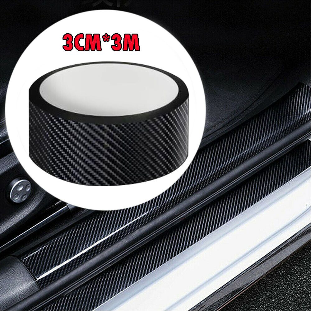 3M*3CM Anti Scuff Scratch Cover Decal Sticker Protector Carbon Fiber Universal