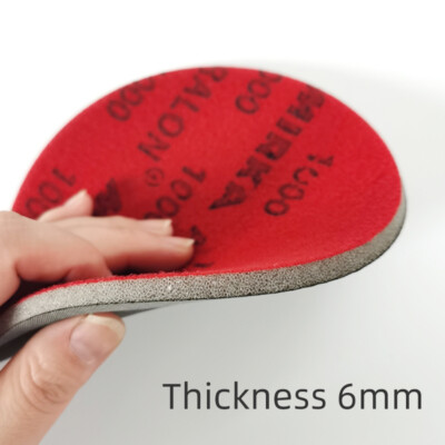 MIRKA Foam Sanding discs 6in Back Flocking Fine Abrasive 500-4000grit（3pcs/bag）