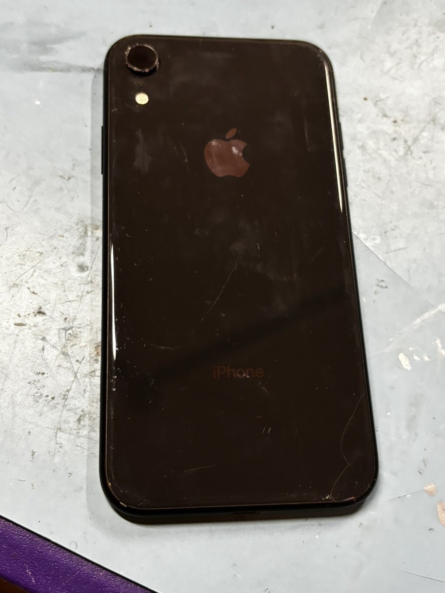 iPhone XR 背面傷あり CRACKED iPhone XR Back Cover Housing Replacement Original OEM