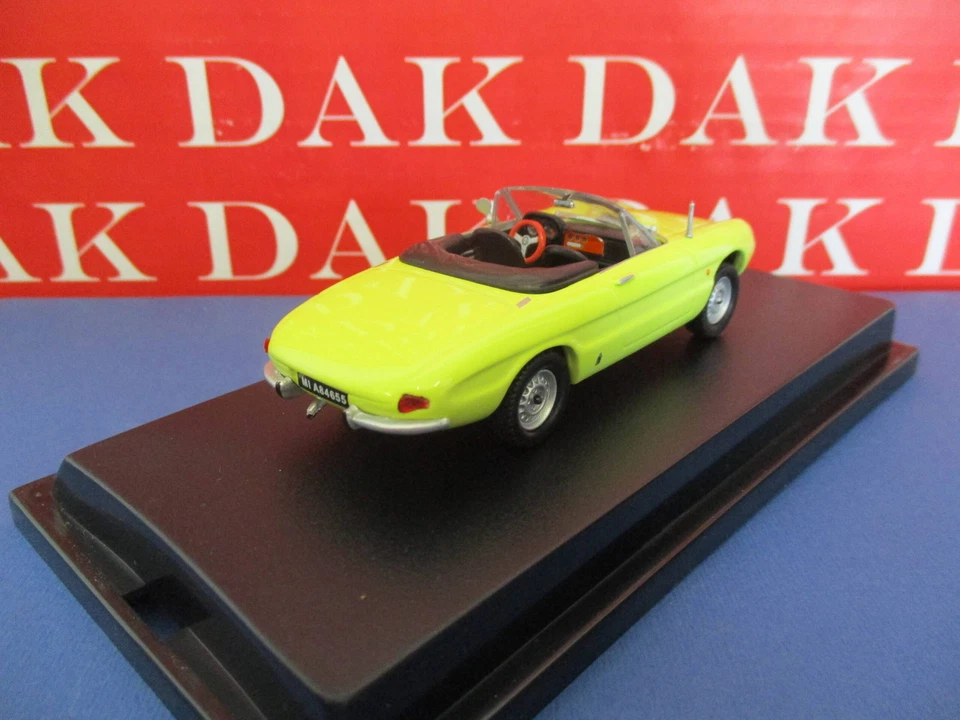 Die cast 1/43 Modellino Auto Alfa Romeo Spider Duetto 1600 Giallo 1966 Maxi Car - Immagine 3 di 4