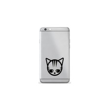 Cute Cat Face Vinyl Decal for Mobile Cell Phone Tablet Party Car Stickers Decor