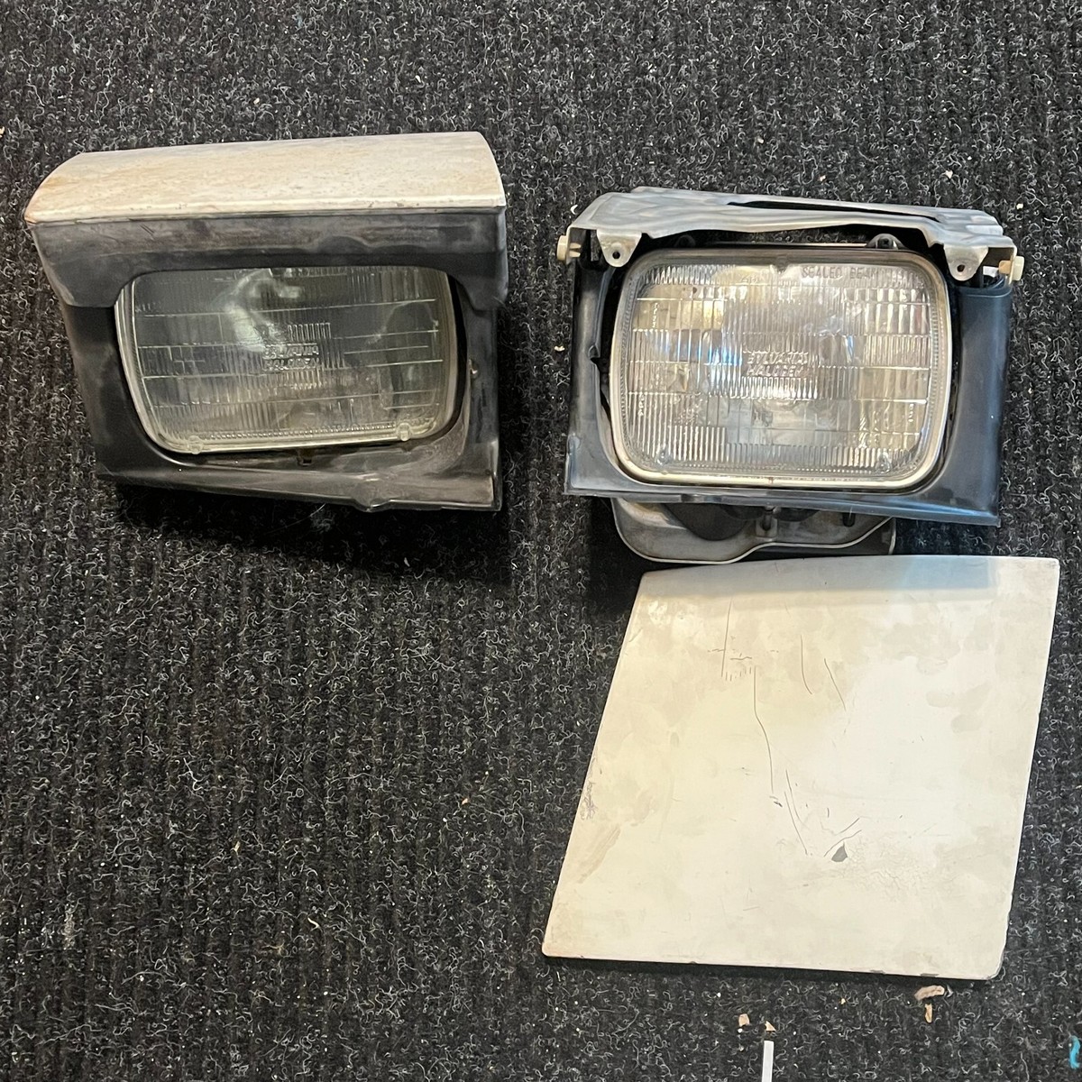 OEM LHD FC Headlight Set Pair White FC Mazda Rx7 FC3S FC S8B6/1