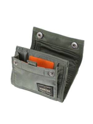 PORTER TANKER POCKET WALLET (M) Sage Green 622-27847 Unisex