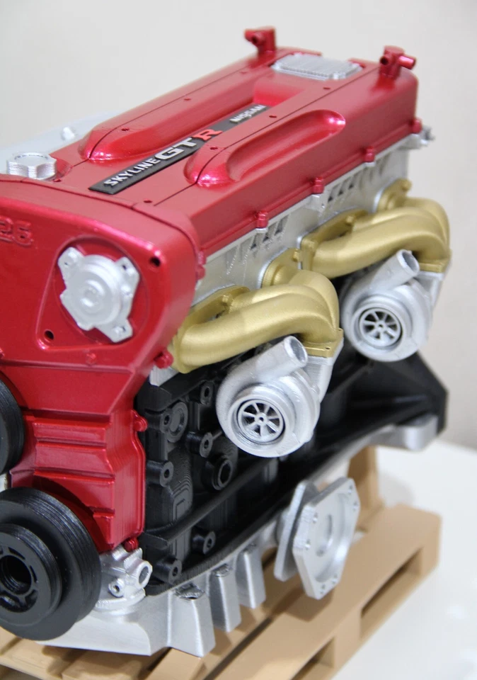 Nissan RB26 DETT Engine Model BNR34 Modello Scala 1/4 Nissan Skyline GT-R Motore - Immagine 3 di 4