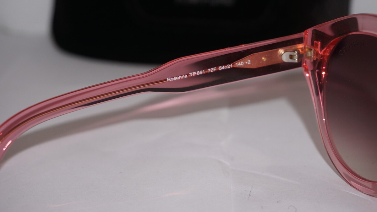 TOM FORD New Sunglasses ROSANNA Pink Transparent Pink TF661  display picture 2