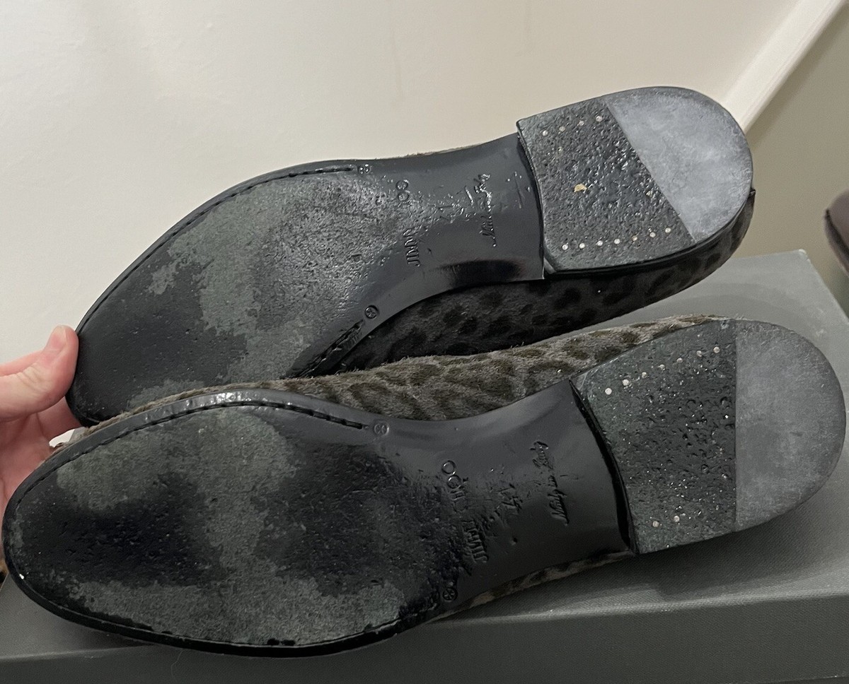 Never worn jimmy choo mens leopard loafers. Blossomcrown Blush Suede Loafers | Bared Footwear main image 2