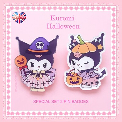 ピンズ・ピンバッジ・缶バッジ kuromi Sanrio Kuromi Button Pin From Japan | eBay