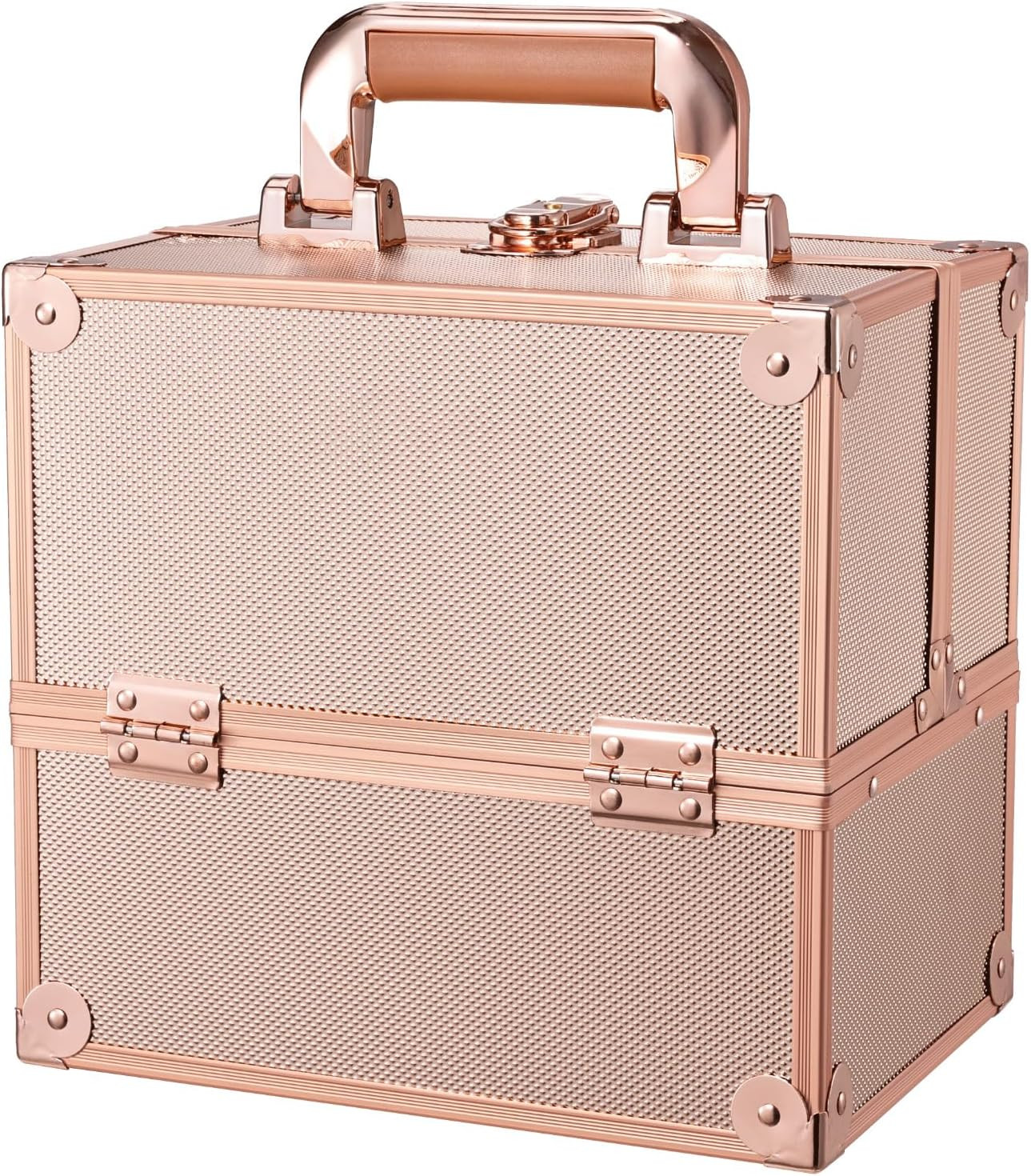Valigetta Trucchi da Viaggio 4 Vassoi - Beauty Case Rigido Sicuro