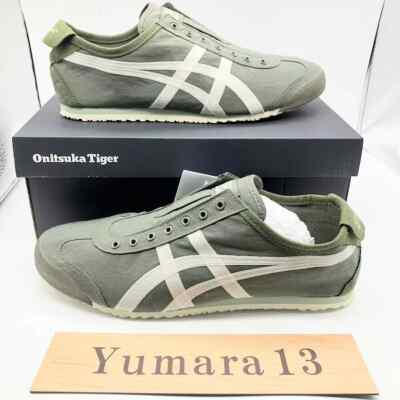 Onitsuka Tiger MEXICO 66 SLIP-ON MANTLE GREEN/BIRCH 1183b603-301
