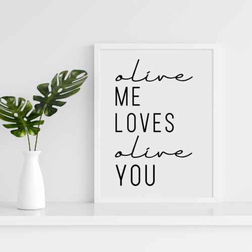 Kitchen Prints Wall Art Poster Minimalist. Quality Home Picture Quotes Print - Picture 16 of 82