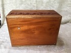 VINTAGE HAND CEDAR CIGAR STORE BOX WITH NATIVE AMERICAN CHIEF HEAD CARVING — photo 9