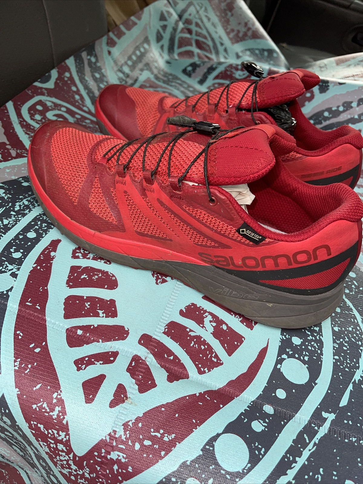 Scarpe da trekking ortolite Salomon Vibe uomo Sense Ride Trail Running US12 5