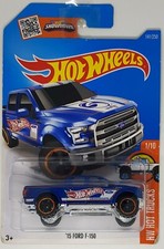Hot Wheels 15 Ford F-150 Hw Hot Trucks 110 Long Card - Blue