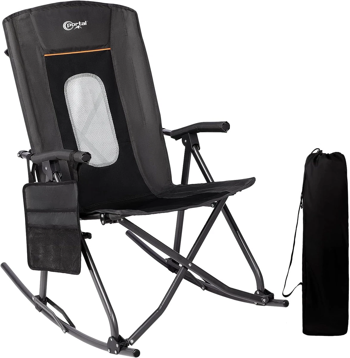 PORTAL Oversized Folding Rocking Camping Chair Portable Outdoor