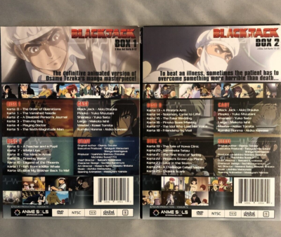 Osamu Tezuka's Black Jack TV Series Set 1 & 2 (DVD) Anime Sols