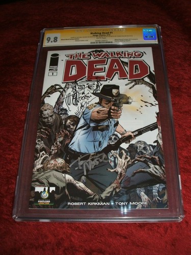 WALKING DEAD 1 WIZARD WORLD PORTLAND CGC 9.8 SIGNED & SKETCH X 3 - Picture 1 of 6