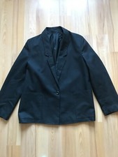 Paige Ladies Womens Relaxed Single Breasted Blazer Suit Jacket Size 14 Black