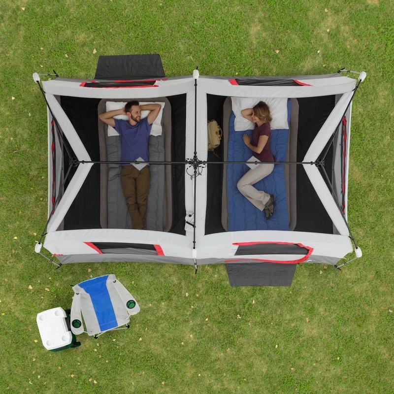 Tienda de campaña instantánea para cabina para 8 personas con luces LED Altavoz Bluetooth Fácil de configurar al aire libre Foto 4 de 4