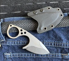 13cm Fixed Blade Knife Horizontal Carry Kydex Sheath D2 Steel 6cm Blade Kydex