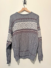 Victoria's Dry Goods Made in the USA Adult Large NWOT Winter Fair Isle Sweater