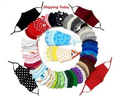 Face Masks Cotton Cloth Masks Soft Breathable 70 Different Colors