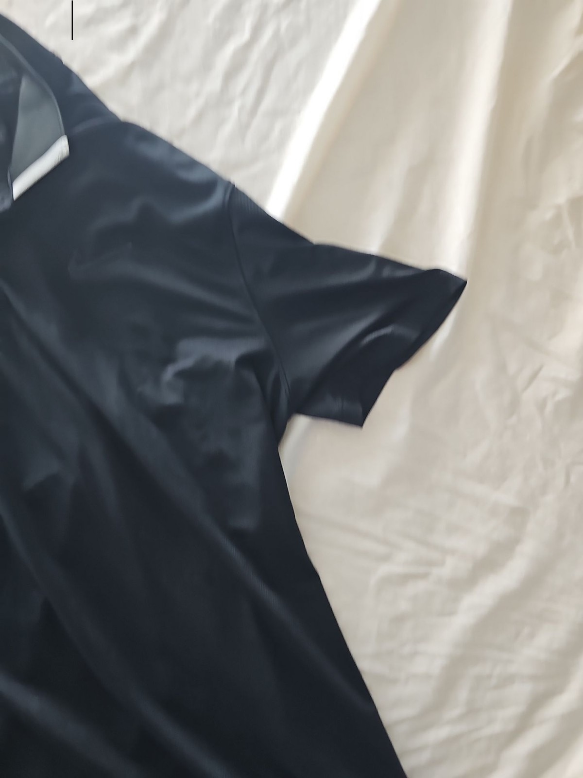 Nike Dri-FIT Standard Fit Black Polo Shirt - Men's Size M image 3