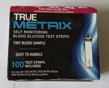 True Metrix Blood Glucose Test Strips 100 Count, EXP 02/28/2027 - NEW