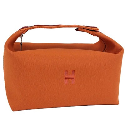 HERMES Bride-a-Brac GM Handtasche Canvas orange 9,8'' x 5,1'' x 5,5''