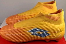 Lotto Unisex M-8 W-9 Solista 200 Gravity IX FG Soccer Cleats, Orange/Blue