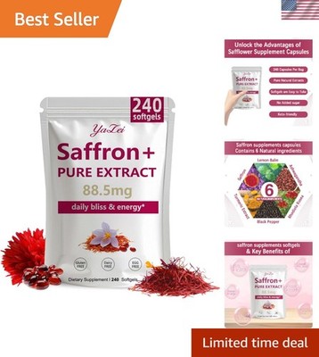 Multidimensional Saffron 88.5mg Softgels   4  Supply for Heart & Eye Health