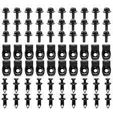 70PCS Engine Under Cover Splash Shield Guard Body Bolts Bumper Fender Liner