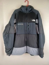 Vintage The North Face Mens Jacket XXL Black Steep Tech Hooded Full Zip Rare