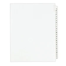 Avery Standard Collated Legal Index Exhibit Dividers, Side-Tab, A-Z, 8 1/2" x 11