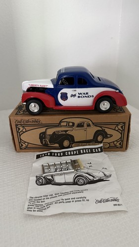Brinks Buy War Bonds 1940 Ford Modified Coupe Stock Car Bank toy