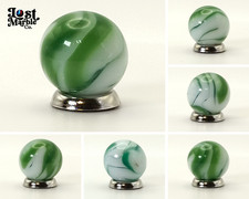 5/8" CAC Swirl Marble Dark Green White NM