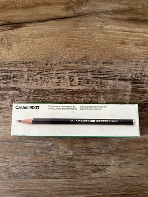 Lot of 12 A W Faber Castell 9000-2H Professional Art Drawing Pencils Germany