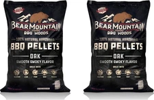 Bear Mountain BBQ Premium All Natural Oak Wood Smoker Pellets for Smoker Grill,O
