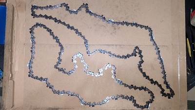 Semi-Skip Chainsaw Chain 2 Loops for 25'' Bar FOR PARTS ONLY READ FOR SAFETY 