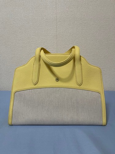 Loro Piana Sesia Handbag L Leather Canvas