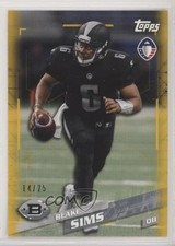 2019 Topps Alliance of American Football Gold 14/25 Blake Sims #112 0g0