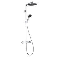 Hansgrohe Activera S Showerpipe EcoSmart Mixer Shower 240 1x Jet Chrome 28078000