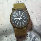 Timex Mens Watch Vintage Timex Camper Military Field Watch 34mm  9.55" Works